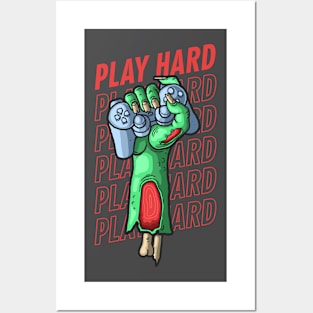 Play Hard Posters and Art